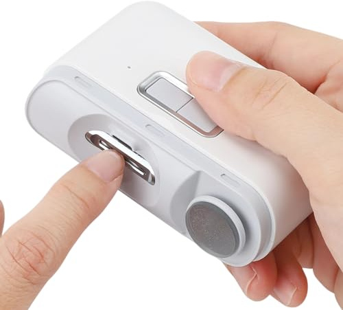 Coupe-Ongles Automatique, Coupe-Ongles électrique de sécurité pour bébé, Coupe-Ongles 2 en 1, Lime à Ongles, Meulage Automatique, pour les Soignants, les Personnes âgées,