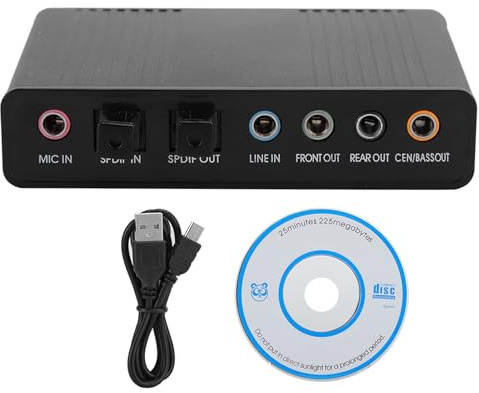 Adaptador de audio USB 5.1 para tarjeta de sonido externa para grabación de karaoke