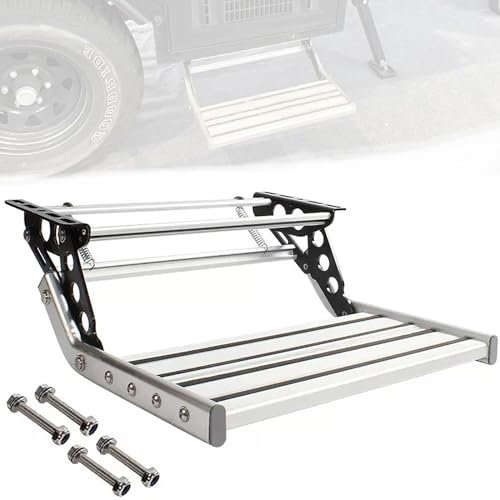 Marchepied électrique automatique pour camping-car, van télescopique antidérapant – 150 kg – Accessoires de caravane de voyage