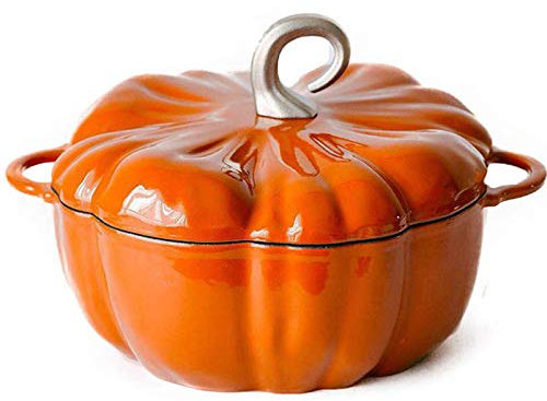 Forno olandese della casseruola della zucca del ghisa dello smalto con il coperchio 24cm Capacità della pentola 3.76L della minestra nessuna dissolvenza nessun invecchiamento Opzione di colore