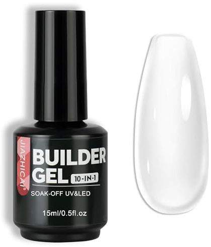 BUTBU UV nagellack 15 ml, 10 i 1 builder-gel naglar, uv lack gel nageldesign, LED blötläggning av manikyr, lack varnish, förstärkningsgel nagellim för nagelförlängning, nagelreparation och