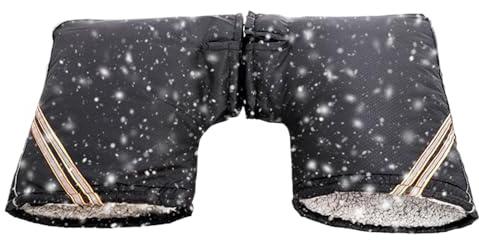 Fyrdyn Gants pour Guidon | Manchons Réfléchissants Imperméables pour Mains | Manchons Isothermes Antivents pour Temps Froid | Usage Mixte Motocyclisme Cyclisme VTT Hiver