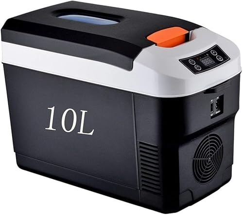 Bilkylskåp, Elektrisk Kylbox, 10l Liters Frys 12v 220v Bärbar Miniresekylskåp Varm/kall Lämplig För Lastbilschaufför, Camping, Picknick, 1