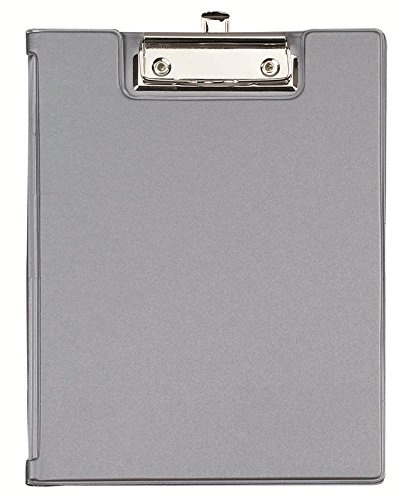 Maul 2339395 Schreibmappe A5 mit Folienüberzug, silber