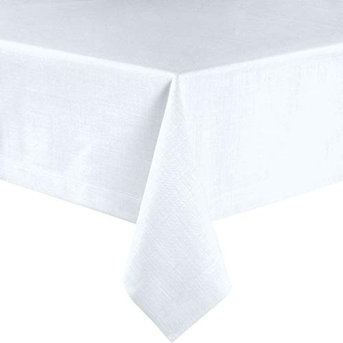 Sander Tischdecke Loft fleckabweisend weiß Größe 135x220 cm