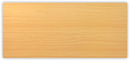bümö Tischplatte 180x80 cm in Buche, Schreibtischplatte aus Holz, Holzplatte, Spanplatte kratzfest beschichtet, ABS-Kante, 120 kg Tragkraft für DIY Homeoffice Schreibtisch & mehr