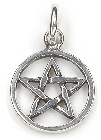 Drachensilber Pentagramm Schmuck Anhänger 925er Silber Hexenstern Amulett magisch keltischer Kettenanhänger