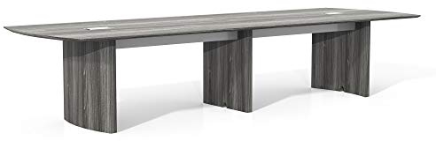 Safco Medina Table, 12', Gray Steel