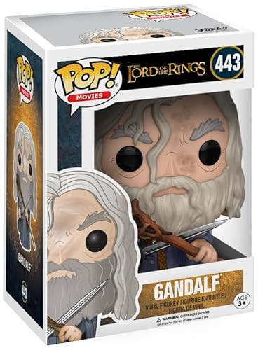 Funko POP! Movies: The Lord of the Rings - Gandalf | Offizielles Serien Merch - Vinyl Sammelfigur als Regal Deko - Geschenkidee zum Geburtstag für Fans und Sammler