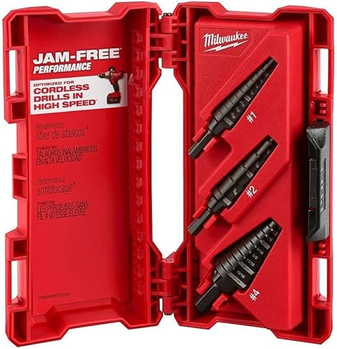 Milwaukee 48-89-9221 3 Piece Step Drill Bit Set
