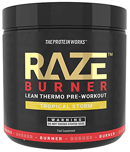 Protein Works Raze Burner Pre Workout Pulver | Tropisch | Thermogenic | Koffein, Carnitin & Tyrosin| 30 Portionen