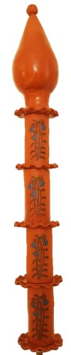 Gartenstele 10 Teile Keramik Handarbeit 55 cm Terrakotta Naturgarten Glockenblumen