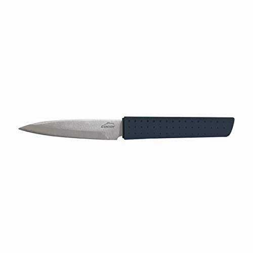 LACOR - 39036 - Couteau à éplucher, Couteau de Cuisine, Poignée antidérapante Ergonomique, Finition Douce au Toucher, Lame 10 cm