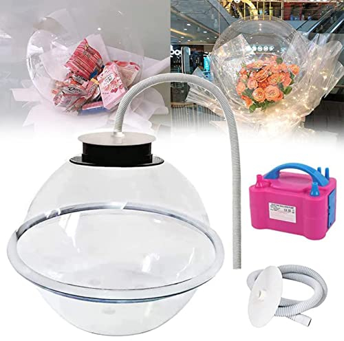 NYANS DIY Ballonfüllmaschine, Ballon Expander Stuffer, mit Ballonpumpen Inflator Set, für Rosenstrauß Party Geschenk Luftballons die Dekoration Füllen