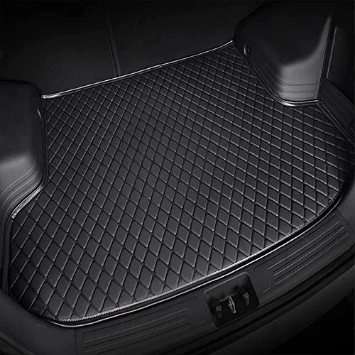 DOUII Auto Leder Kofferraummatte für Seat Ateca Arona Ibiza Leon Toledo Leon ST Cupra Exeo, Antirutschmatte Wasserdicht Kratzfeste Kofferraumwanne Kofferraumschutz,Black