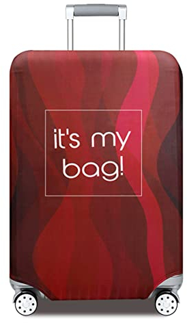 Mateju Kofferschutzhülle Elastisch Kofferhülle 18-32 Zoll, 3D Gepäck Cover Reisekoffer Hülle Trolley Case Schutzhülle Luggage Cover Waschbare Staubdichte Kofferbezug (It’s My Bag,M)