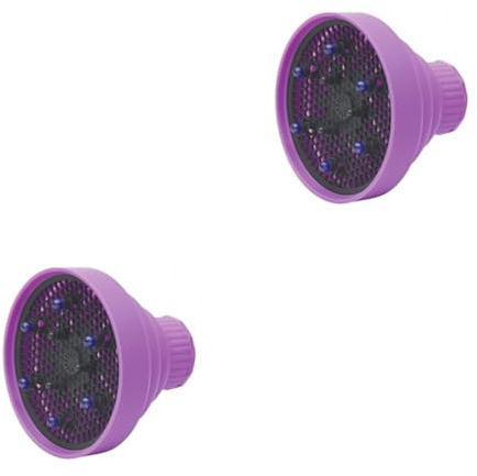 minkissy 2stücke Faltbarer Haartrockner Diffusor Aus Silikon Universeller Aufsatz Für Lockiges Und Welliges Haar Für Reisen Und Friseursalons Farbe