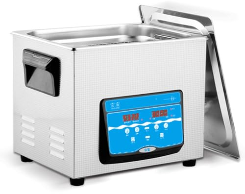 Pulitore ad ultrasuoni 3L 6L 10L 40KHz Bagno in acciaio inossidabile 220V Parti del rasoio dentale Degas Lavaggio ad ultrasuoni per orologi Gioielli,10L