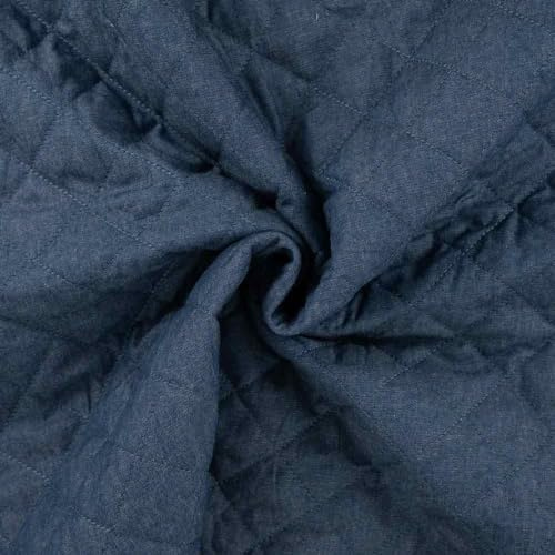 Stepper - Jacken und Mantelstoff - Blau als Meterware zum Nähen, 50 cm