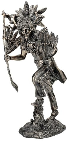 Medizinmann Figur 31,5 cm - Indianer Krieger Western Deko