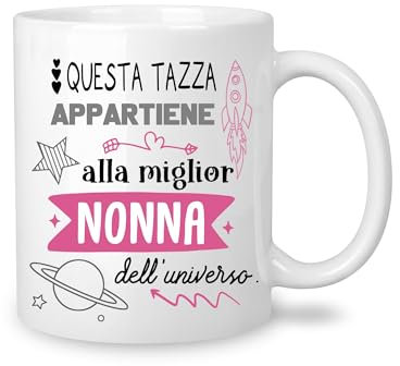 Yufansd Mug Tazza Nonna Regali Originali per Nonna - Festa della Mamma, Compleanno, Natale 350 ML