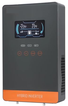 MZZYG Onduleur Solaire Hybride Onduleur Solaire Hybride 48V 24V À 230VAC, 6,5 KW, 4,5 KW, avec Chargeur WiFi MPPT, Ne Peut Fonctionner sans Batterie(6.5KW 48V,with WiFi)