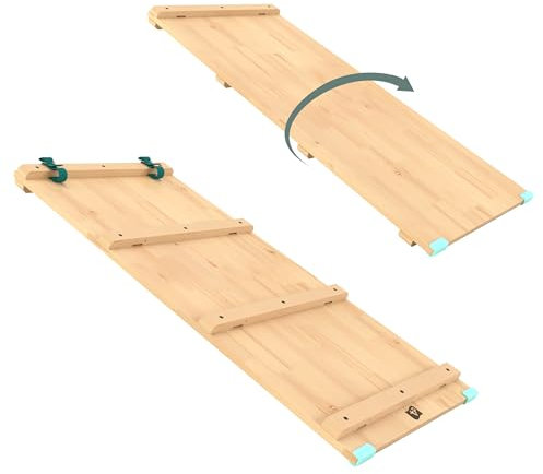Active Tots Pont Toboggan en Bois Montessori pour Tout-Petits, en Bois certifié FSC