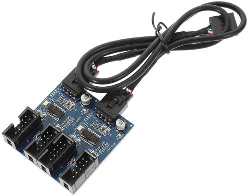 OSALADI Port Usb Hub Converter Usb Extension Splitter Pin Adapter for Motherboard