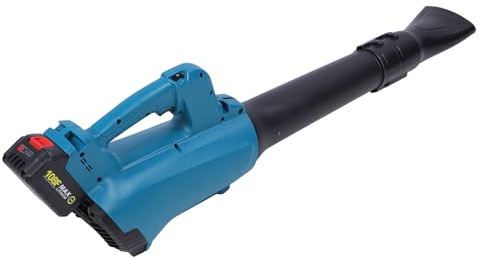 Lätt Lövblåsare, Sladdlös Elektrisk Lövblåsare, 28000 Rpm Turbinfläkt, 5-hastighetsläge, Batteridriven Lövblåsare för Uteplats, Däck, Trädgårdsrengöring, Gator (EU- 3000 mah)