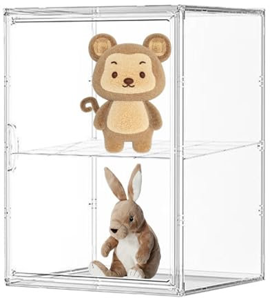 Acryl-Vitrine – Transparente Puppenvitrine, Transparente Acryl-Vitrine, Spielzeug-Aufbewahrungsbox | Staubdichte Sammelvitrine, Puppenaufbewahrungsvitrine Für Wohnzimmer, Schlafzimmer, Spielzimmer