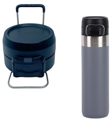 Replacement Lid for Stanley Quick Flip GO, Tumbler Lid Compatible with Stanley Cup 24oz 36oz Water Bottle, One Button Water Bottle Cap for Stanley Quick Flip GO (Black)