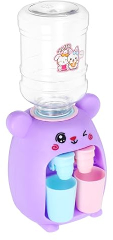 FIXOSHEE Mini Dispensador de Agua para Juguete de Máquina de Agua de Plástico Resistente Diseño Adorable con Doble Salida para Interiores y Exteriores Fomenta Habilidades y Diversión