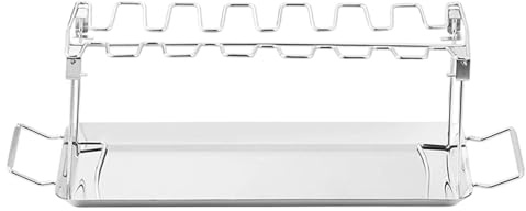 Soporte para jamoncitos de pollo Base De Acero Inoxidable De 14 Ranuras