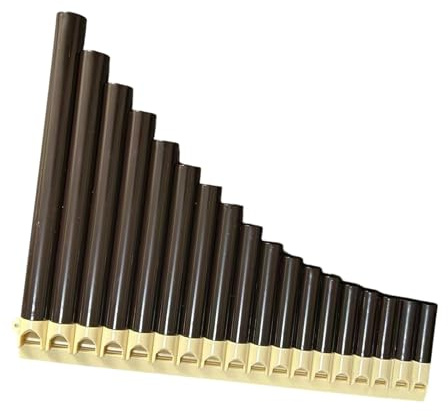 Panflöte Für Erwachsene Professioneller Unterricht Im Spielen Von Panflöte 16 18 Rohr Gewidmet C Blasinstrument(16 brown)