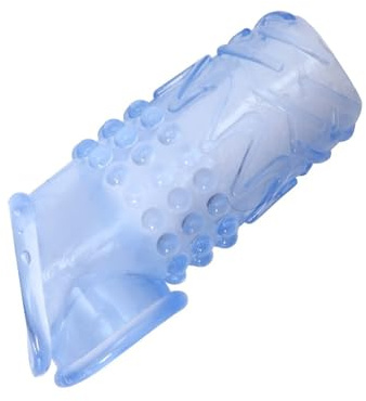 BFLaiCai Manchon De Pénis Doux, Stimulation Intensive, Avec Anneau Testicule, Épais, Amélioration L'érection, Manchettes