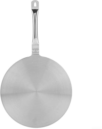 Edelstahl-Wärmeverteiler-Platte, Induktionsadapter, Wärmeverteiler für Gasherd, Glasherd, Kochfeld zum Kochen (24 cm)