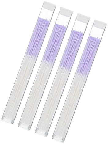 NIYANGLE Outil Jetable de Nettoyage des Trous D'oreilles et Piercings avec Fil de Coton Fin, 360 Pièces, Contact Doux, Tube de Rangement pour Soins Quotidiens