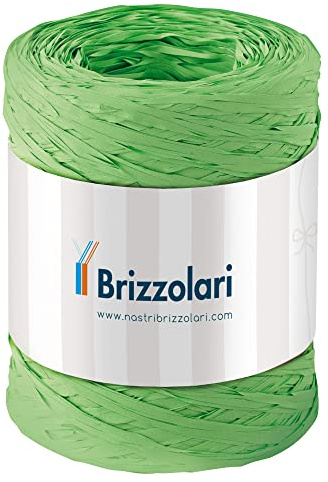 Brizzolari 6802-10 Rafia Rocca, 5 X 200 M, Verde
