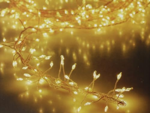 Koopman International b.v. Klusterljuskedja med 100 LED-julljus, julgirlang, vinterbelysning vit