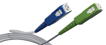 Linéaire FB125D Câble fibre optique SC-APC / SC-UPC pour Freebox 2m