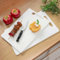 Space Home - Tagliere da Cucina in Polietilene - Tagliere in Plastica - 2 Pezzi - Colore: Bianco