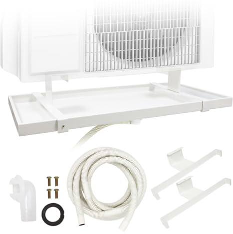 Bandeja de Condensación con soporte para Aire acondicionado Para evitar el Goteo de Agua de la Máquina Exterior de Aire Acondicionado