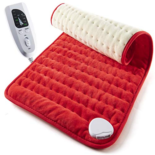 Heating pad - Electric Best for Back Pain and Cramps Relief 2 Hour auto Off Measures 24 X 12 Moist with Many Adjustable Setting Heats Fast