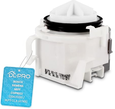 DL-pro Dräneringspump tvättpump för Bosch Siemens Neff Copreci diskmaskinspump (00631200/BLP3 CL.A UL749)