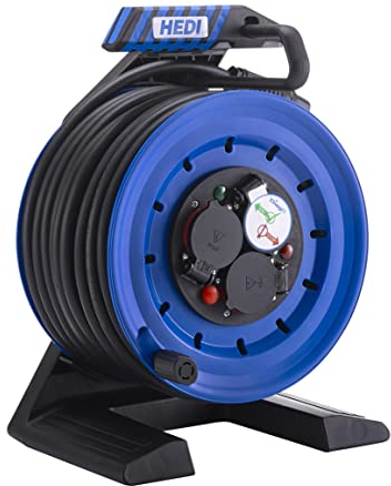 Hedi. Enrollacables GENERATION 7 COMPANION con cable de goma de neopreno 25 m. x 3G2,5 (IP44)