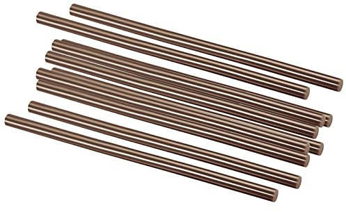 QUARKZMAN 10 Stück 250 mm x 11 mm Heißklebe Schmelzpistolen Stift für DIY Kunsthandwerk Allgemeine Reparaturen und Klebeprojekte, [Braun]