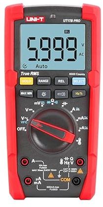 UNI-T Uni-trend Multimeter clamp meter UT15B Pro UT17B Pro UT18B PRO True RMS Auto Range Digital Multimeter Anti-burn VFC Hz Capacitor Resistor Electrician Multi Meter(UT17B Pro)