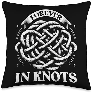 Knotting Knot Looping Twisting Knot Tying Throw Pillow
