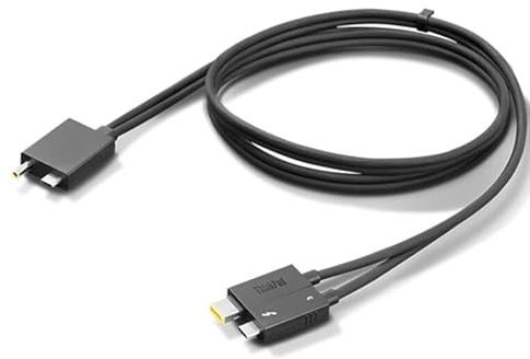 BolAAzuL Thunderbolt 3 WorkStation Dock Split Kable 4X90U90616 - Câble de données compatible avec Lenovo ThinkPad - Noir
