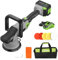 WORKPRO Cordless Buffer Polisher Kit, 20V Brushless Dual Action Car Polisher With 4.0Ah Battery, 7 Variable Speeds, D Handle for Detailing, Waxing